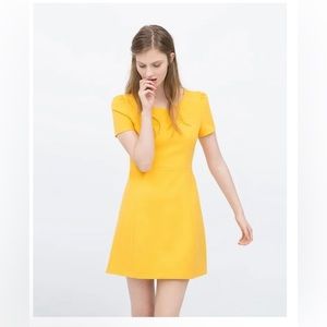 Zara mini yellow dress